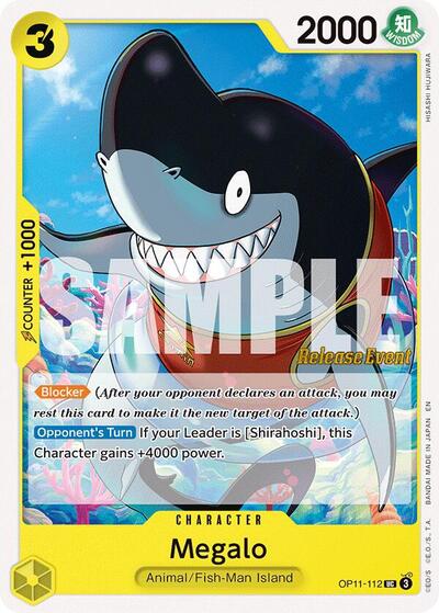 Megalo - OP11-112 - Uncommon - A Fist of Divine Speed Release Event Cards