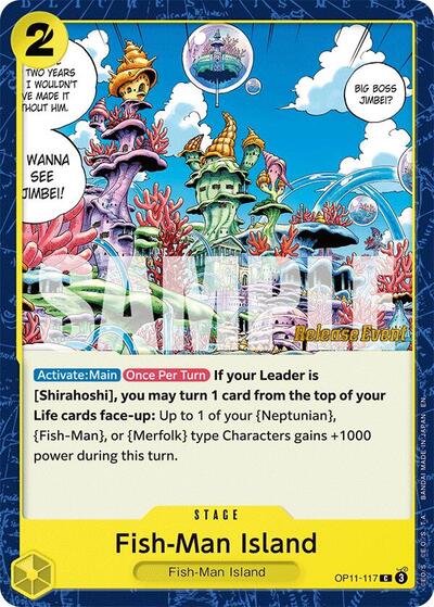 Fish-Man Island - OP11-117 - Common - A Fist of Divine Speed Release Event Cards