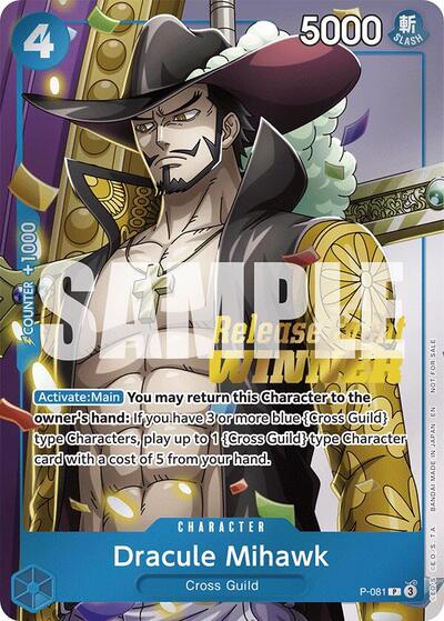 Dracule Mihawk (OP11 Release Event Winner) - P-081 - Promo - One Piece Promotion Cards