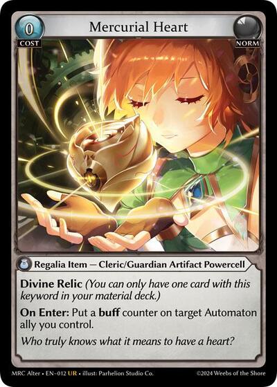 Mercurial Heart - 12 - Ultra Rare - Mercurial Heart Alter Edition
