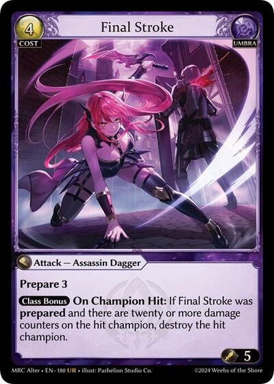 Final Stroke - 180 - Ultra Rare - Mercurial Heart Alter Edition