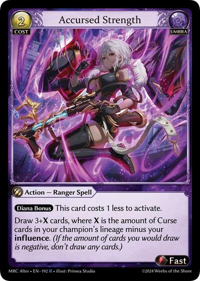Accursed Strength - 192 - Rare - Mercurial Heart Alter Edition