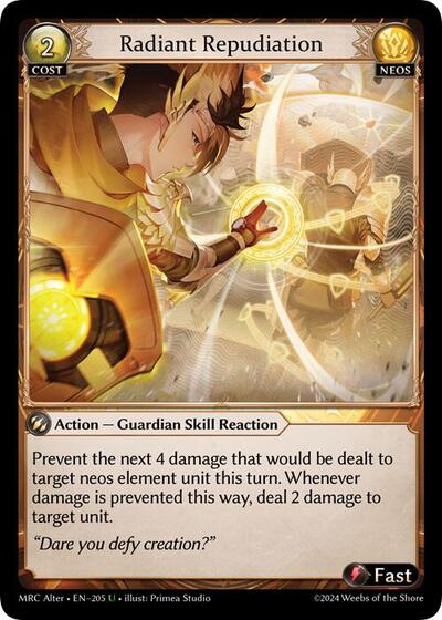 Radiant Repudiation - 205 - Uncommon - Mercurial Heart Alter Edition