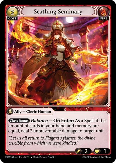 Scathing Seminary - 207 - Uncommon - Mercurial Heart Alter Edition