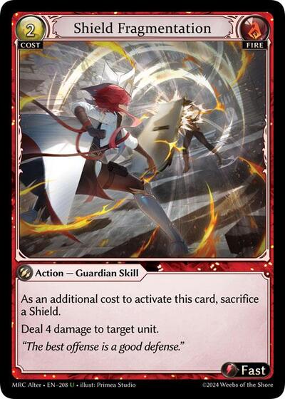 Shield Fragmentation - 208 - Uncommon - Mercurial Heart Alter Edition