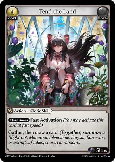 Tend the Land - 209 - Uncommon - Mercurial Heart Alter Edition