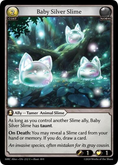 Baby Silver Slime - 212 - Uncommon - Mercurial Heart Alter Edition