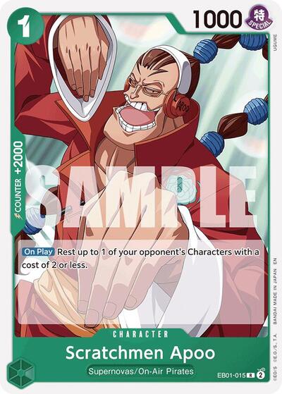Scratchmen Apoo - EB01-015 - Rare (Reprint) - GREEN Jewelry Bonney