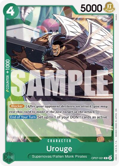 Urouge - OP07-021 - Rare (Reprint) - GREEN Jewelry Bonney