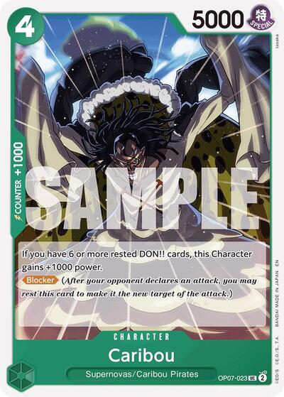 Caribou - OP07-023 - Uncommon (Reprint) - GREEN Jewelry Bonney