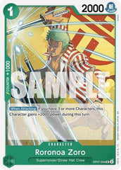 Roronoa Zoro - OP07-034 - Uncommon (Reprint) - GREEN Jewelry Bonney