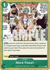More Pizza!! - OP07-037 - Uncommon (Reprint) - GREEN Jewelry Bonney