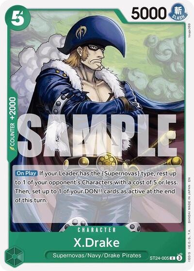X.Drake - ST24-005 - Common - ST-24: Starter Deck 24 GREEN Jewelry Bonney