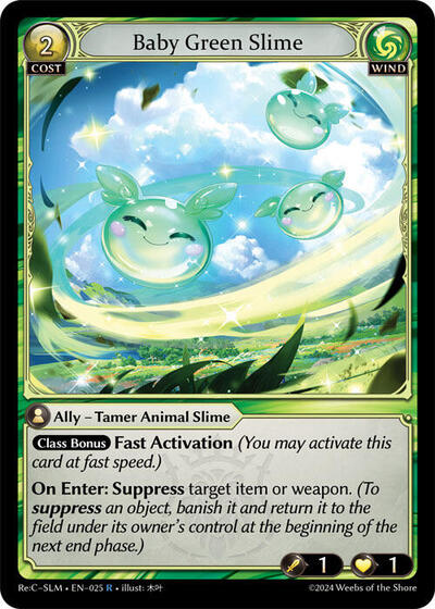 Baby Green Slime - 025 - Rare - Silvie, Slime Sovereign Re: Collection Lite