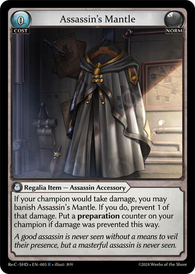 Assassin's Mantle - 005 - Rare - Tristan, Shadowdancer Re:Collection Lite