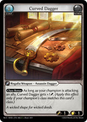 Curved Dagger - 006 - Uncommon - Tristan, Shadowdancer Re:Collection Lite