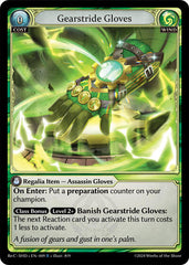 Gearstride Gloves - 009 - Rare - Tristan, Shadowdancer Re:Collection Lite