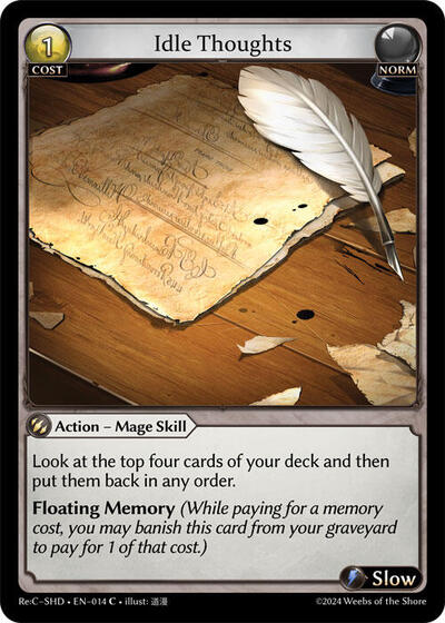 Idle Thoughts - 014 - Common - Tristan, Shadowdancer Re:Collection Lite