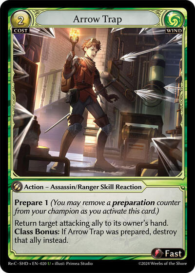 Arrow Trap - 020 - Uncommon - Tristan, Shadowdancer Re:Collection Lite