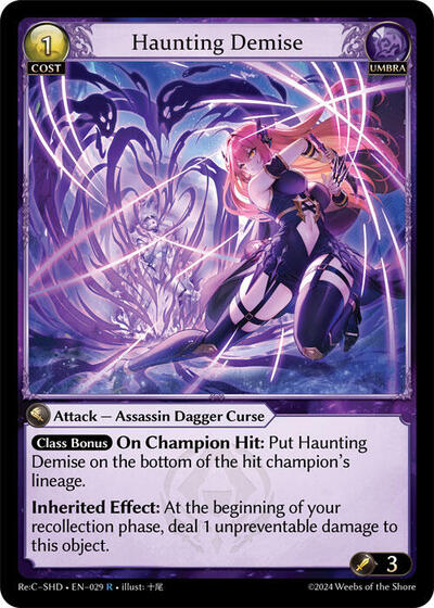 Haunting Demise - 029 - Rare - Tristan, Shadowdancer Re:Collection Lite