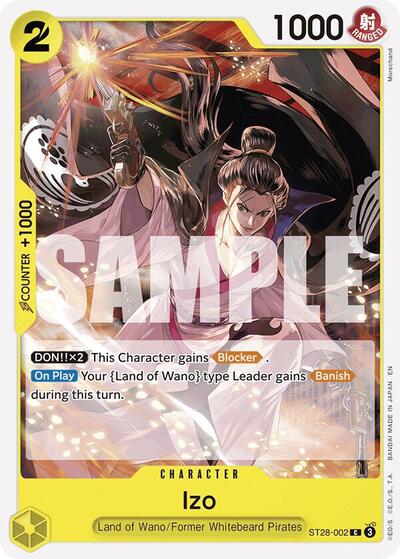 Izo - ST28-002 - Common - ST-28: Starter Deck 28 GREEN/YELLOW Yamato