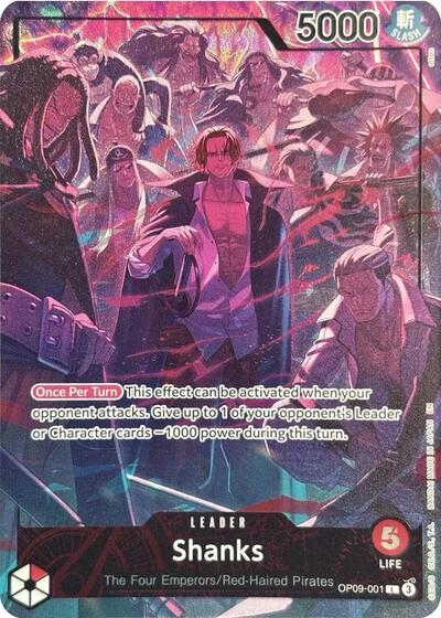 Shanks - OP09-001 - Leader (English Version 2nd Anniversary Set) - One Piece Promotion Cards