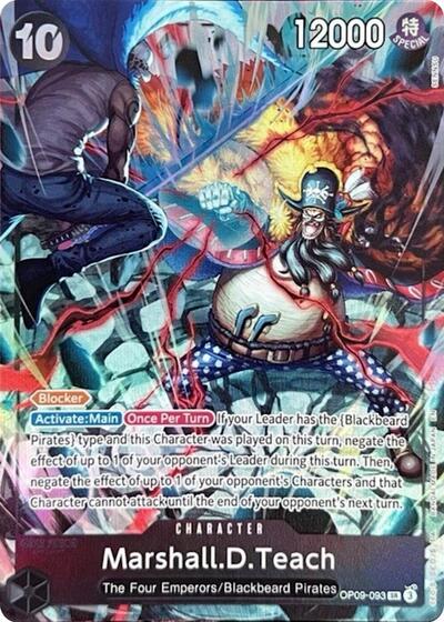 Marshall.D.Teach - OP09-093 - Super Rare (English Version 2nd Anniversary Set) - One Piece Promotion Cards