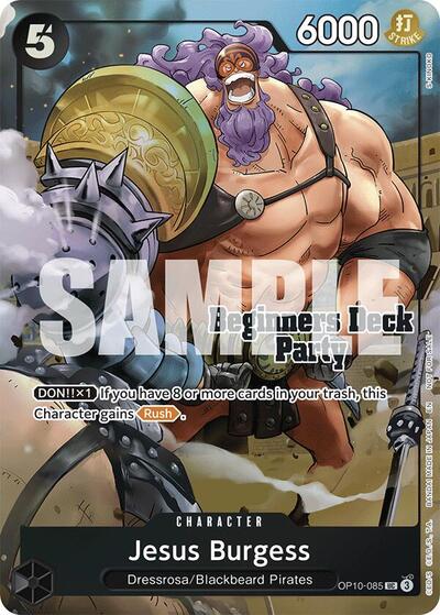 Jesus Burgess - OP10-085 - Uncommon (Beginners Deck Party [ST-23] - [ST-28] Winner Pack) - One Piece Promotion Cards