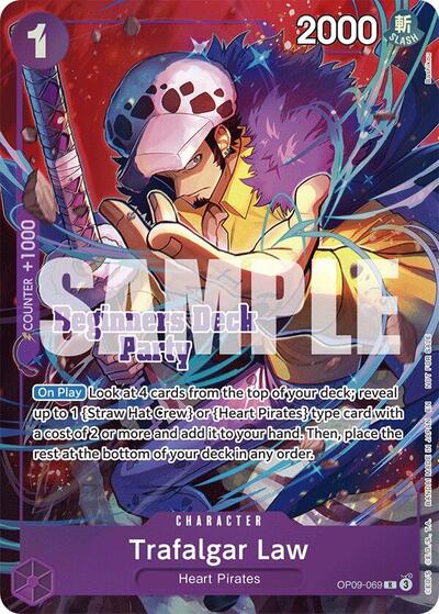 Trafalgar Law - OP09-069 - Rare (Beginners Deck Party [ST-23] - [ST-28] Winner Pack) - One Piece Promotion Cards