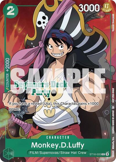 Monkey.D.Luffy - ST16-005 - Common (Beginners Deck Party [ST-23] - [ST-28] Winner Pack) - One Piece Promotion Cards