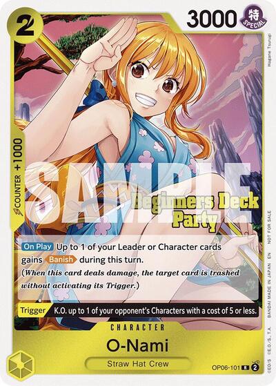 O-Nami - OP06-101 - Rare (Beginners Deck Party [ST-23] - [ST-28] Participation Pack) - One Piece Promotion Cards