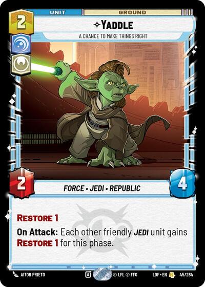 Yaddle - A Chance To Make Things Right - 045/264 - Rare - Legends of the Force