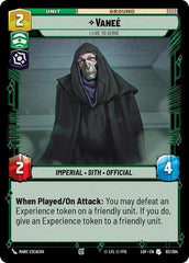 Vanee - I Live to Serve - 082/264 - Uncommon - Legends of the Force