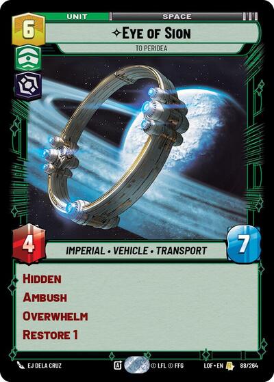 Eye of Sion - To Peridea - 088/264 - Rare - Legends of the Force