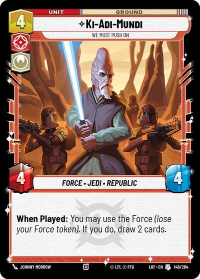 Ki-Adi-Mundi - We Must Push On - 146/264 - Uncommon - Legends of the Force
