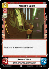 Knight's Saber - 151/264 - Common - Legends of the Force
