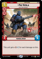 Paz Vizsla - Unyielding Warrior - 153/264 - Rare - Legends of the Force