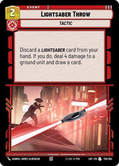 Lightsaber Throw - 176/264 - Uncommon - Legends of the Force