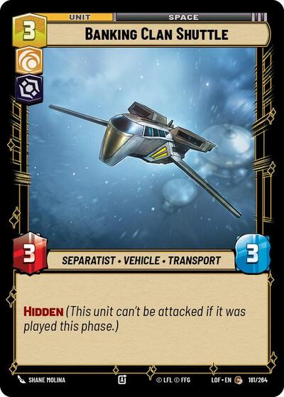 Banking Clan Shuttle - 181/264 - Common - Legends of the Force