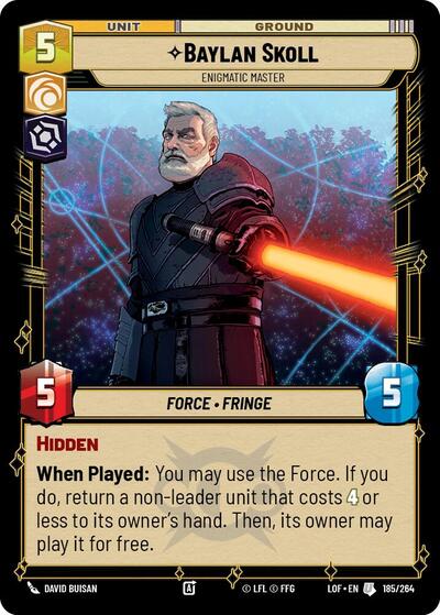 Baylan Skoll - Enigmatic Master - 185/264 - Uncommon - Legends of the Force