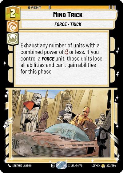 Mind Trick - 202/264 - Rare - Legends of the Force