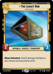 The Legacy Run - Doomed Debris - 213/264 - Legendary - Legends of the Force