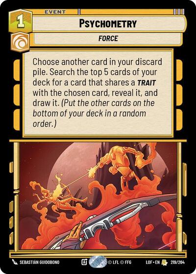 Psychometry - 219/264 - Rare - Legends of the Force