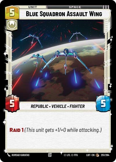 Blue Squadron Assault Wing - 251/264 - Common - Legends of the Force