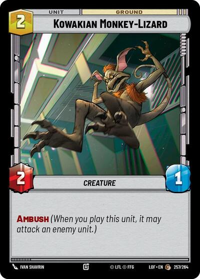 Kowakian Monkey-Lizard - 257/264 - Common - Legends of the Force