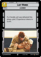 Last Words - 263/264 - Common - Legends of the Force