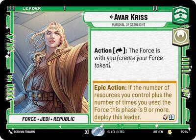 Avar Kriss - Marshal of Starlight - 007/264 - Rare - Legends of the Force