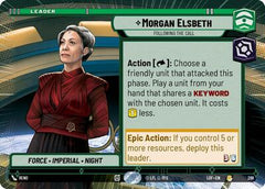 Morgan Elsbeth - Following the Call - 269 - Rare (Hyperspace) - Legends of the Force