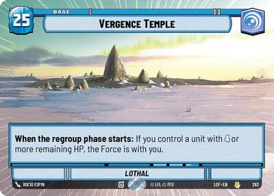 Vergence Temple - 283 - Rare (Hyperspace) - Legends of the Force