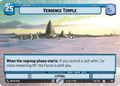 Vergence Temple - 283 - Rare (Hyperspace) - Legends of the Force